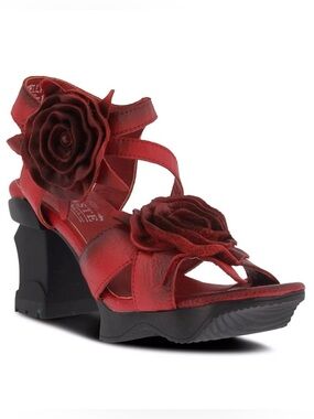 {L'Artiste by Spring Step} Shelly Leather Heeled Sandals
